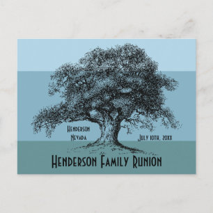 Carte Postale Faire-part Retrouvailles de l'arbre familial moderne Enregist