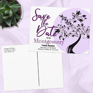 Carte Postale Faire-part Réunion familiale branchée   Enregistrer La Typogr