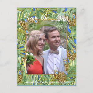 Carte Postale Faire-part Rêves du temple royal du paon doré