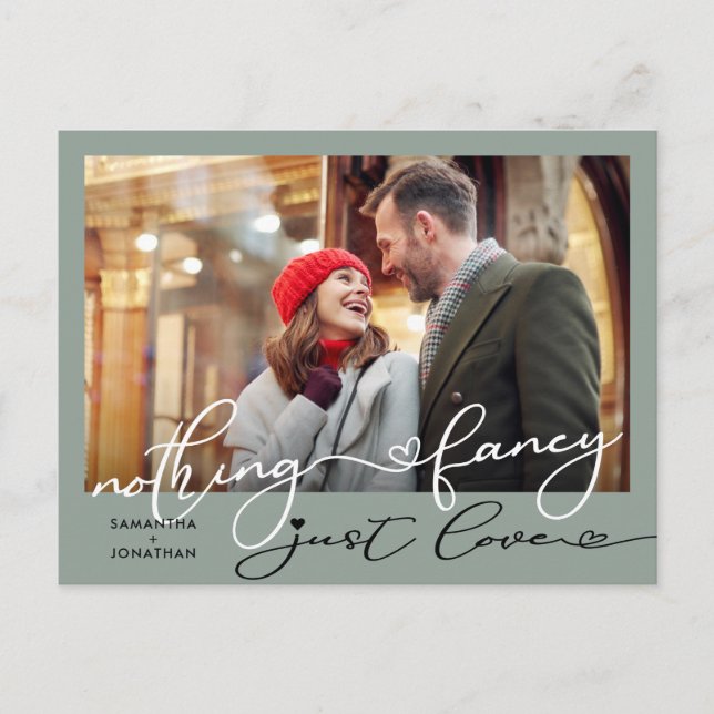 Carte Postale Faire-part Rien De Fantastique, Juste De L'Amour Elopement Ph (Devant)