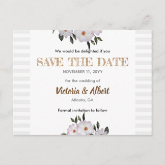 Carte Postale Faire-part Roses Aquarelle Ballerina Mariage Enregistrer La D