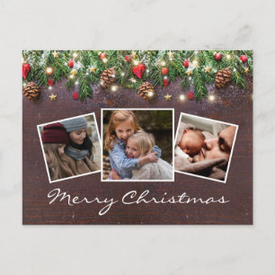 Carte Postale Faire-part Russe Noël hiver vacances 4 Photo