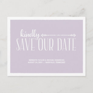 Carte Postale Faire-part Rustic Country Chic Enregistrer la date