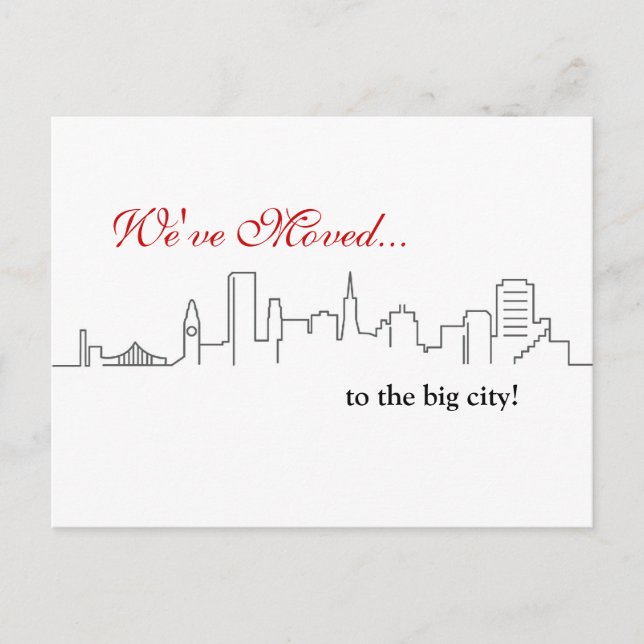 Carte Postale Faire-part San Francisco (Devant)