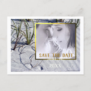 Carte Postale Faire-part Sandy Beach Your Photo Save the Date