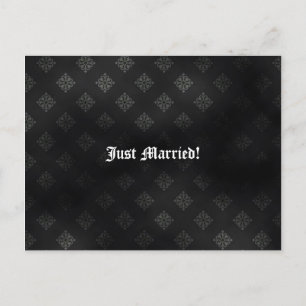 Carte Postale Faire-part Sanguinaire Vampire Goth Mariage