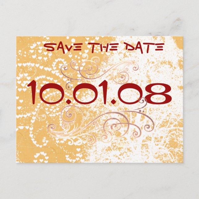 Carte Postale Faire-part Sauvegarder la date - (Devant)