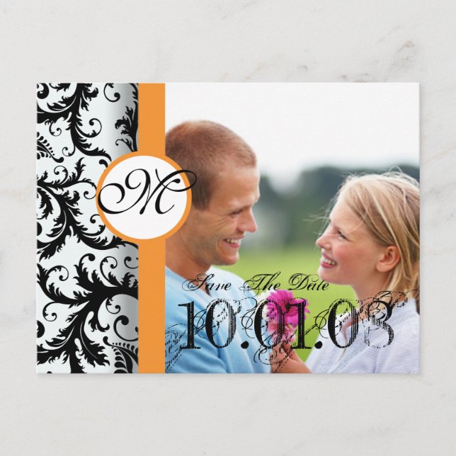 Carte Postale Faire-part Sauvegarder la date avec votre photo (Devant)