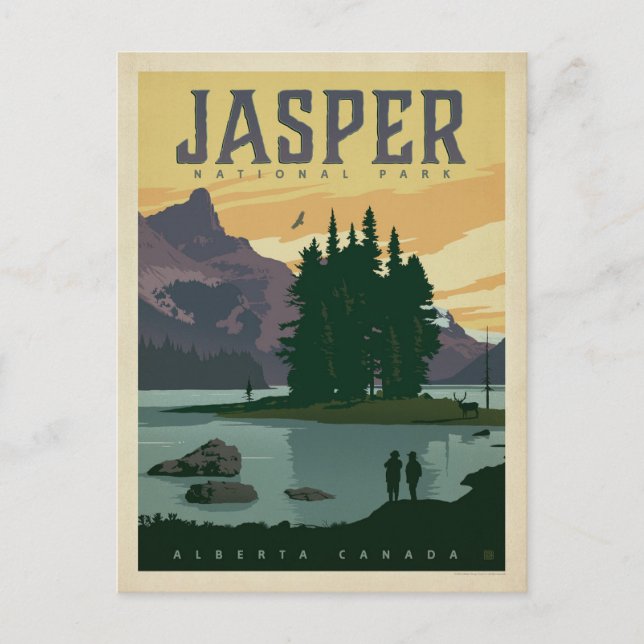 Carte Postale Faire-part Sauvegarder la date | Jasper National Park, Albert (Devant)
