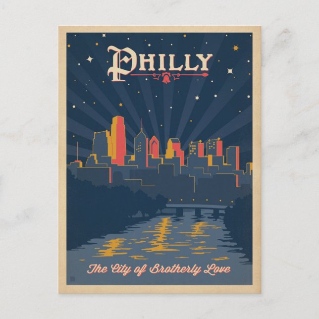 Carte Postale Faire-part Sauver la date | Philadelphie, Pennsylvanie (Devant)