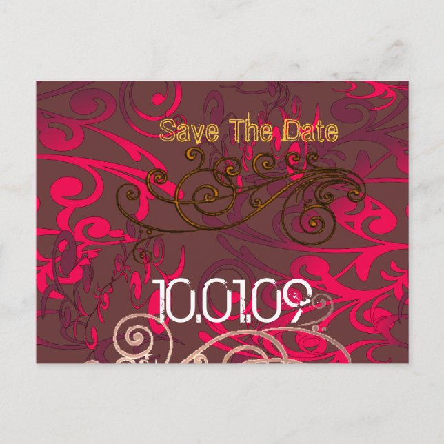 Carte Postale Faire-part Sauver la date - Tourbillon en détresse - (Devant)