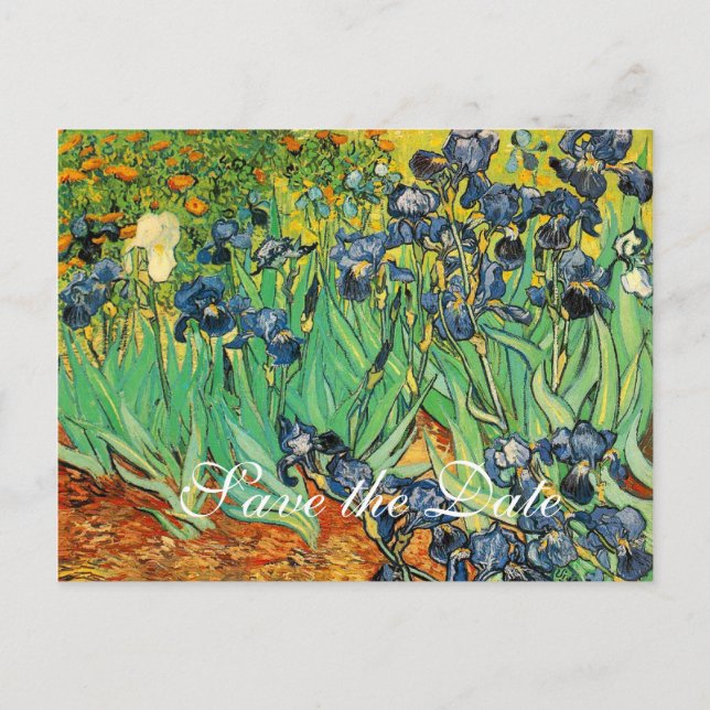 Carte Postale Faire-part sauver la date, Vincent van Gogh (Devant)