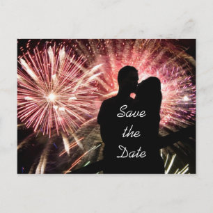Carte Postale Faire-part Sauvez le mariage de fiançailles de date