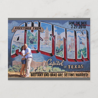 Carte Postale Faire-part Sauvez les Dates