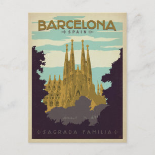 Carte Postale Faire-part Save the date   Barcelone, Espagne Sagrada Familia
