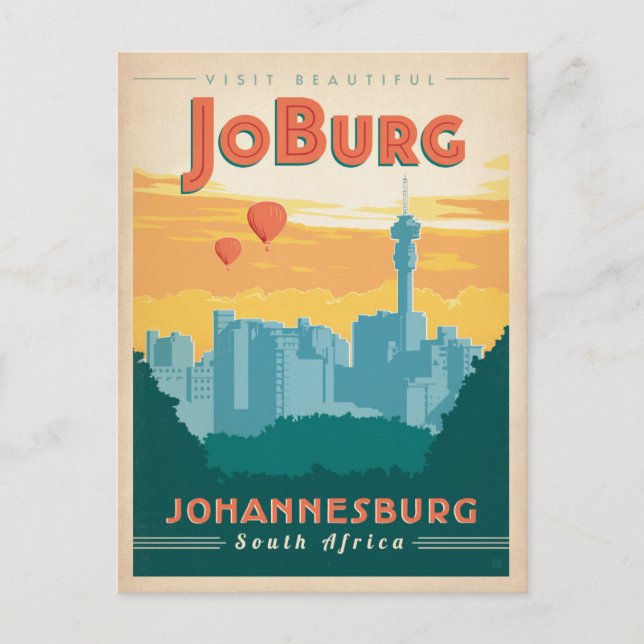 Carte Postale Faire-part Save the date | JoBerg, Afrique du Sud (Devant)