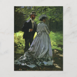 Carte Postale Faire-part Save the date! Les Promeneurs de Monet