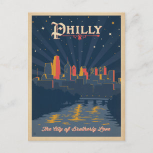 Carte Postale Faire-part Save the date   Philadelphie, PA