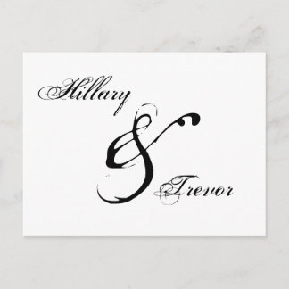 Carte Postale Faire-part Save the date. Remerciements pour mariage