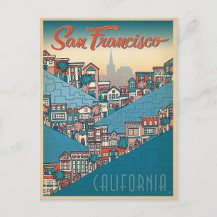 Carte Postale Faire-part Save the date   San Francisco, Californie
