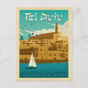 Carte Postale Faire-part Save the date   Tel Aviv, Israël
