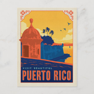 Carte Postale Faire-part Save the date   Visiter la belle Porto Rico