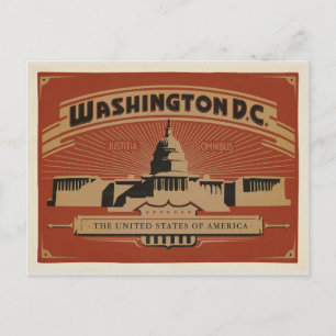 Carte Postale Faire-part Save the date Washington, D.C.