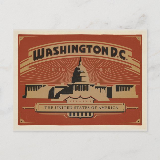 Carte Postale Faire-part Save the date | Washington, D.C. (Devant)