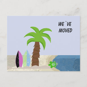 Carte Postale Faire-part Scène de plage que nous avons déplacée