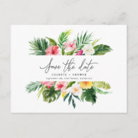 Script de feuillage d'aquarelle tropicale enregist