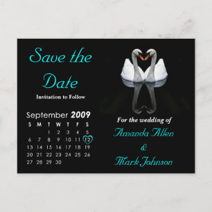 Carte Postale Faire-part Septembre 2009, Réservez la date, Annonce de maria