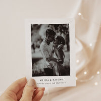 Simple Elegant Text and Photo | Save the Date