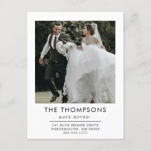 Carte Postale Faire-part Simple Nous avons déplacé le changement d'adresse 