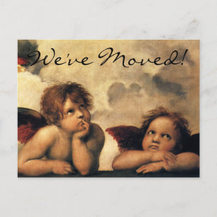 Carte Postale Faire-part Sistine Madonna Angels par Raphael Sanzio