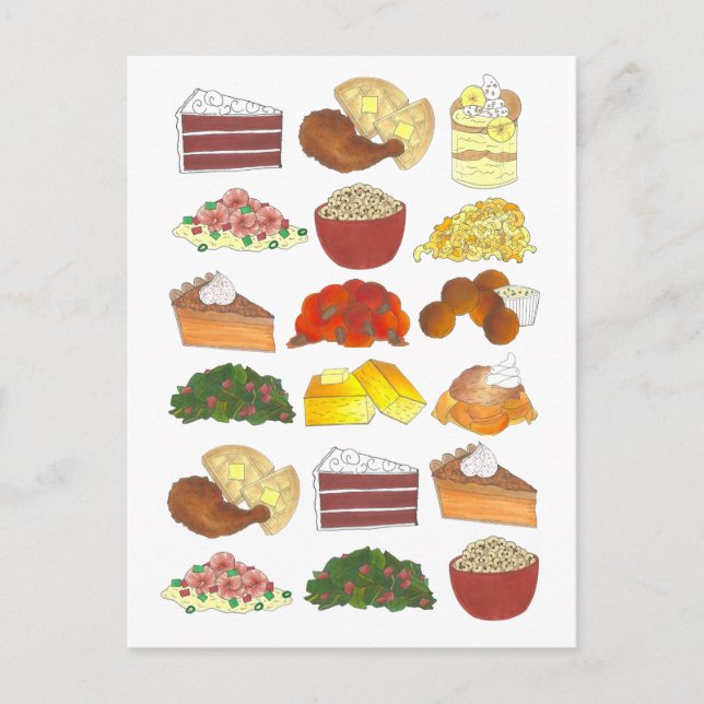 Carte Postale Faire-part Soul Food Favoris Foie Cuisine Sud (Devant)