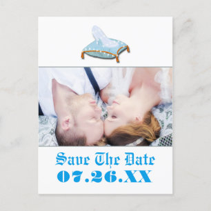 Carte Postale Faire-part Storybook Fairy tale Mariage Photo Enregistrer la 