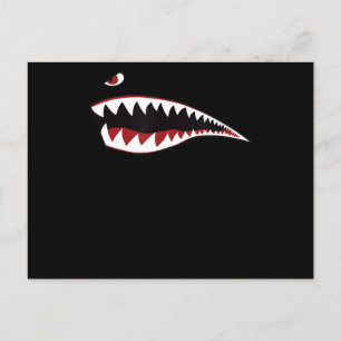 Carte Postale Faire-part Symbole d'art de bouche de requin - Cadeau pour l'