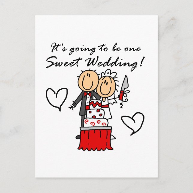 Carte Postale Faire-part T-shirts et cadeaux Mariages (Devant)