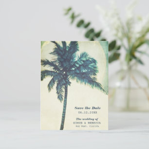 Carte Postale Faire-part Tropical Beach Budget Mariage Enregistrer la date