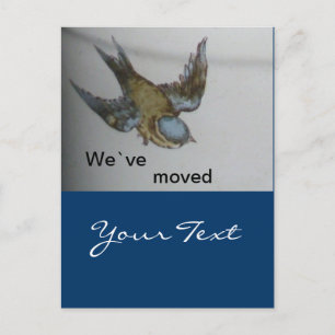Carte Postale Faire-part umgezogen à vent