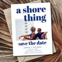 Une Shore Thing Photo Beach Mariage Sauvez la date