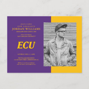 Carte Postale Faire-part Université d'East Carolina Logo ECU