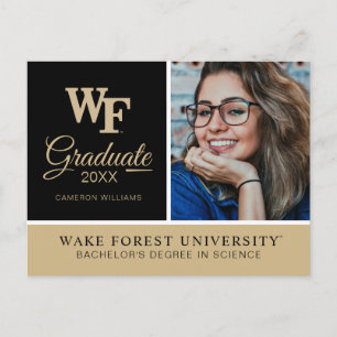 Carte Postale Faire-part Université Wake Forest   WF
