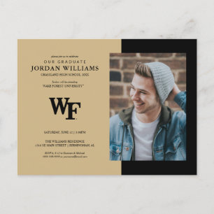 Carte Postale Faire-part Université Wake Forest   WF