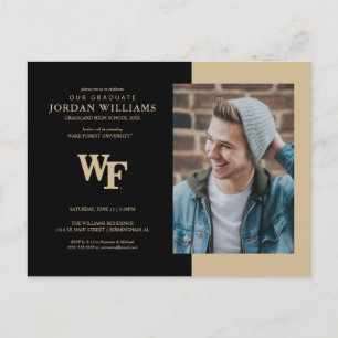 Carte Postale Faire-part Université Wake Forest   WF