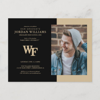 Carte Postale Faire-part Université Wake Forest | WF