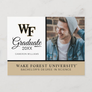 Carte Postale Faire-part Université Wake Forest | WF