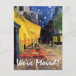 Carte Postale Faire-part Van Gogh Night Cafe Change of Address