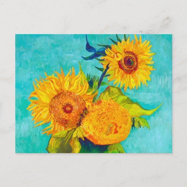 Carte Postale Faire-part Van Gogh Sunflowers (Devant)