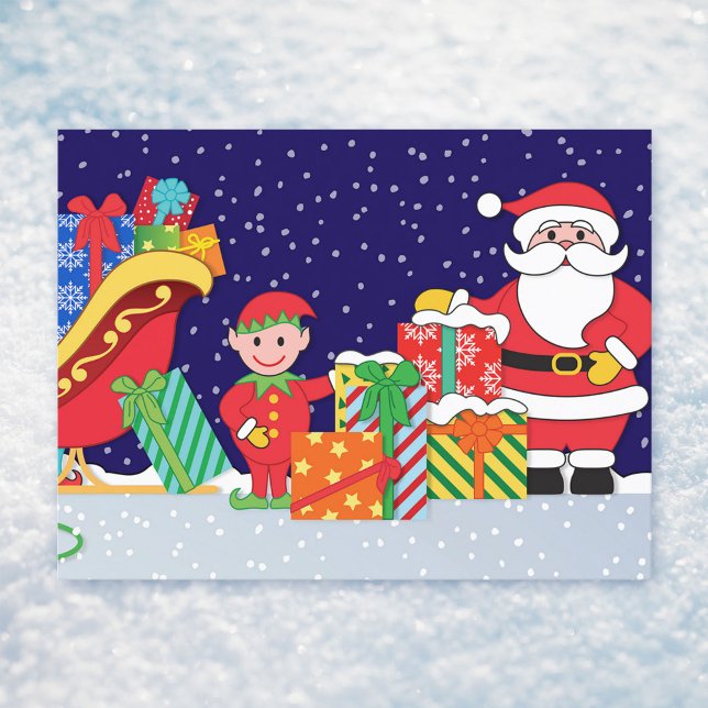 Carte Postale Faire-part Veille de Noël (Créateur téléchargé)